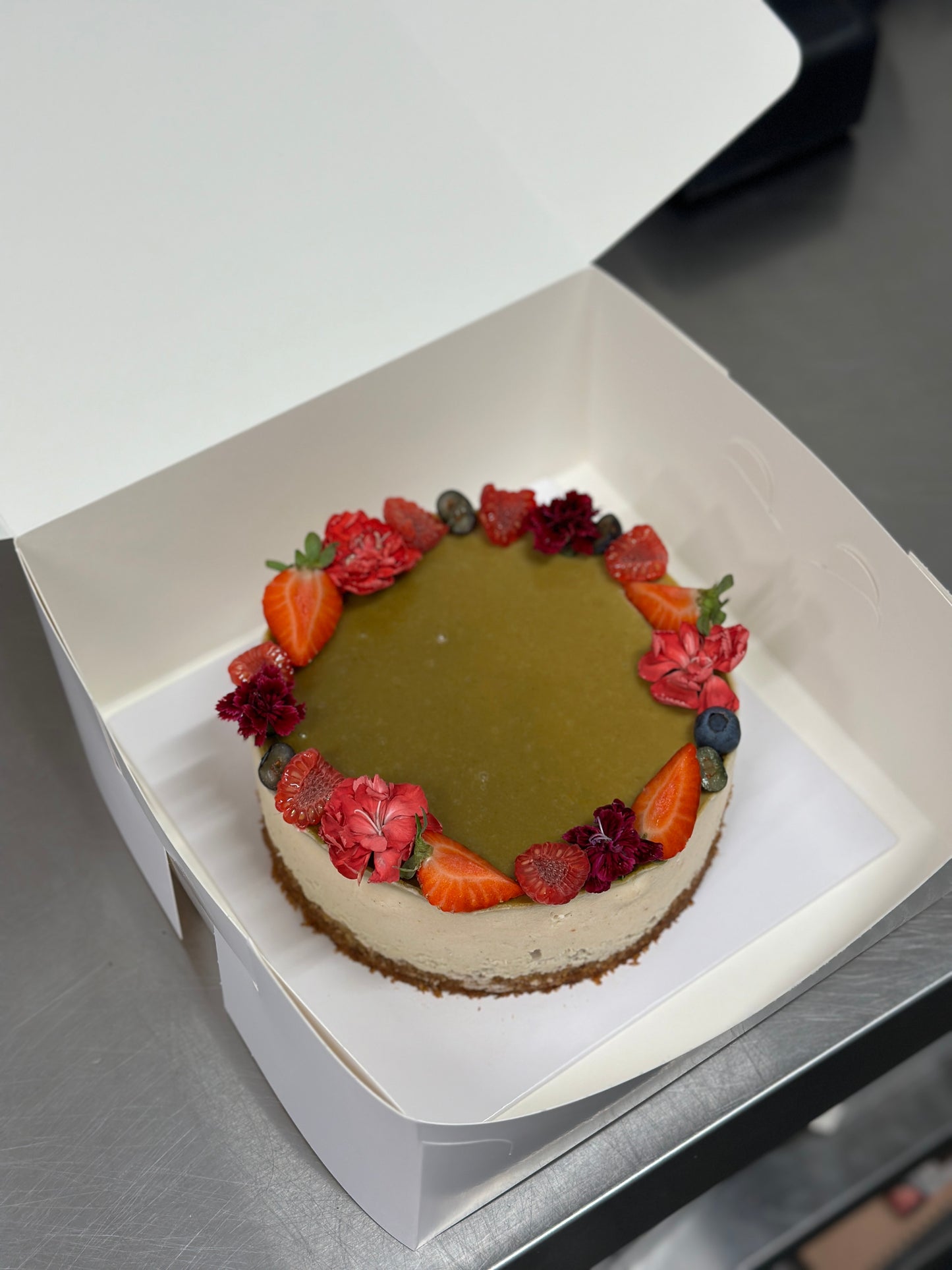 weißer Pfirsich Pistazie