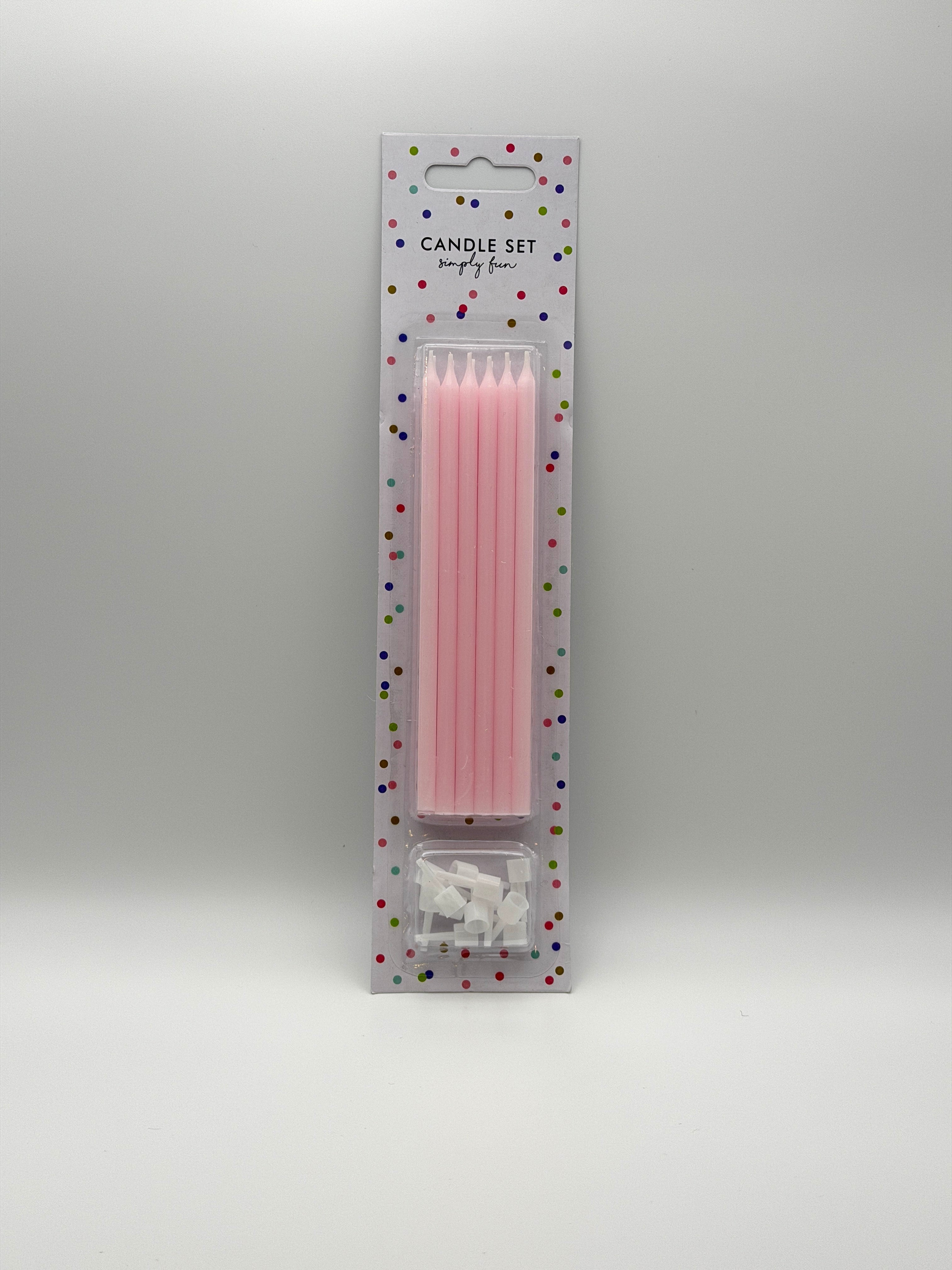 pink candle set