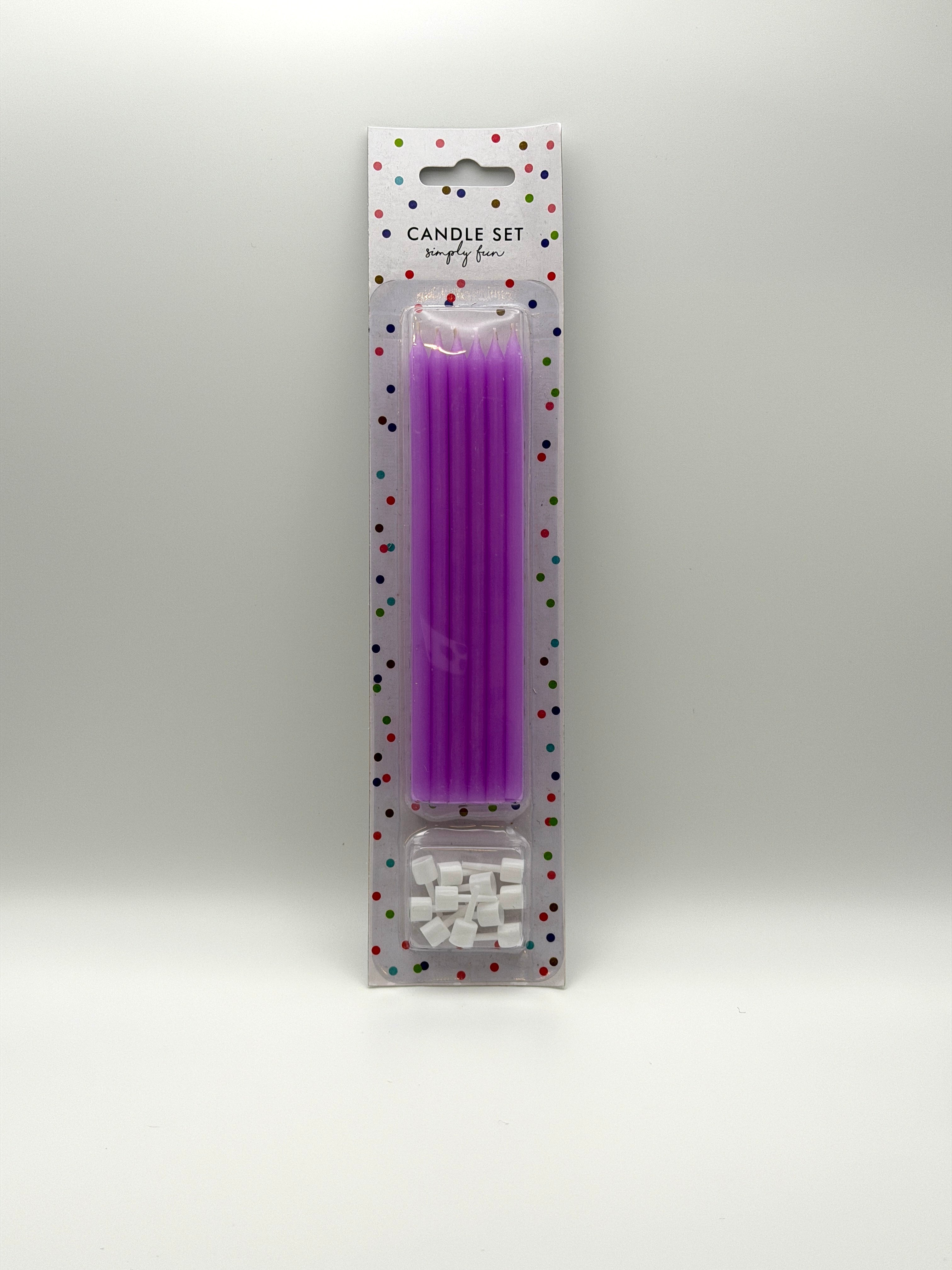 purple candle set